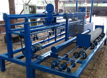 Galvanized Chain Link Mesh Machine , Fully Automatic Fencing Wire Making Machine