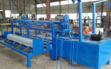 Fully Automatic Chain Link Fence Machine / PVC Coated Galvanized Fence Making Equipment