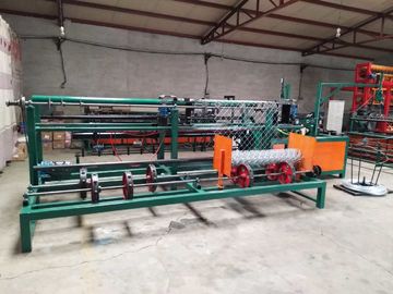 Automatic Chain Making Machine , Diamond Mesh Fencing Machine For PVC Coating Wire