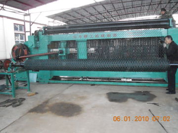 High Efficiency Gabion Wire Mesh Machine Green Color With Automatic Oil System