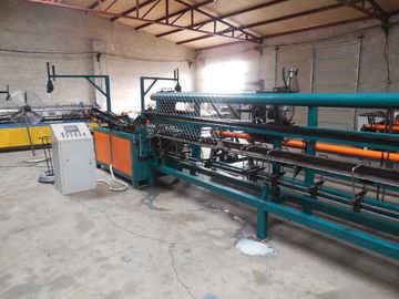 Double Wire CNC Chain Link Fence Machine / Automatic Chain Link Machine For Playground