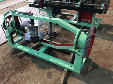 Horizontal Double Twist Barbed Wire Machine / Barbed Wire Making Machine For Meadow Defense