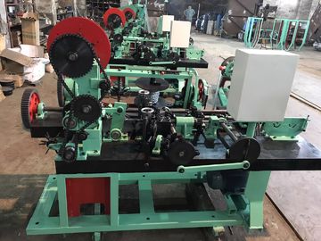 Horizontal Double Twist Barbed Wire Machine / Barbed Wire Making Machine For Meadow Defense